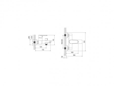 Смеситель для Ванны «Iddis» Cloud, Стиль: Модерн (CLOSB02i02WA)