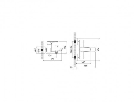 Смеситель для Ванны «Iddis» Cloud, Стиль: Модерн (CLOWG02I02)