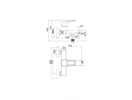 Смеситель для Ванны «Iddis» Spin, Стиль: Классический (SPISB02i02WA)