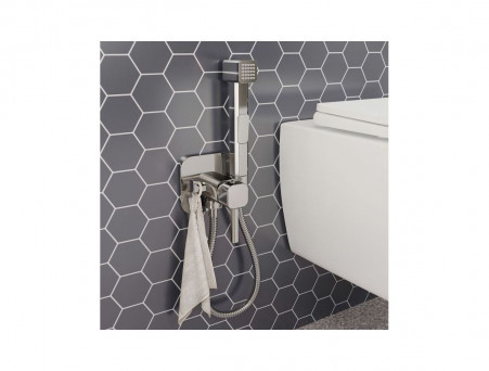 Смеситель Скрытого Монтажа с Гигиеническим Душем «Iddis» Axes, Стиль: Модерн (004SBS0i08)