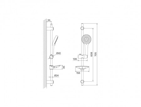 Душевой Гарнитур «Iddis» Aquajoy, Стиль: Классический (AQU3F00I16)