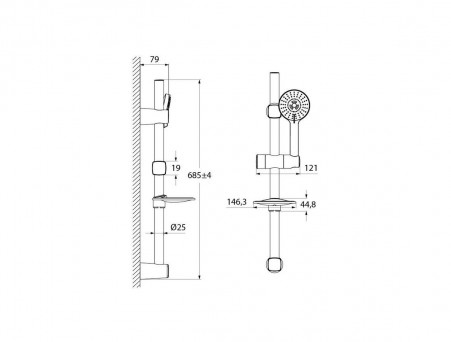 Душевой Гарнитур «Iddis» Pond, Стиль: Скандинавия (PON5F00i16)
