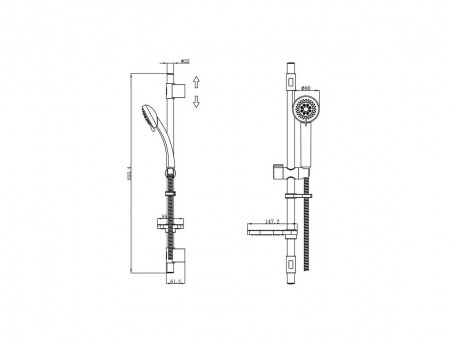 Душевой Гарнитур «Iddis» Shower Set, Стиль: Классический (TSH1501)