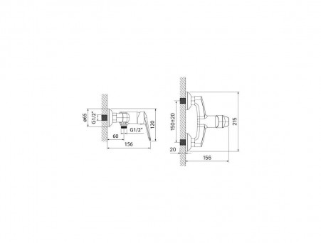 Смеситель для Душа «Iddis» Torr, Стиль: Классический (TORSB00i03)