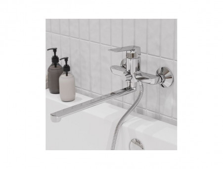 Смеситель для Ванны с Длинным Изливом «Iddis» Sign, Стиль: Модерн (SIGSBL2i10WA)