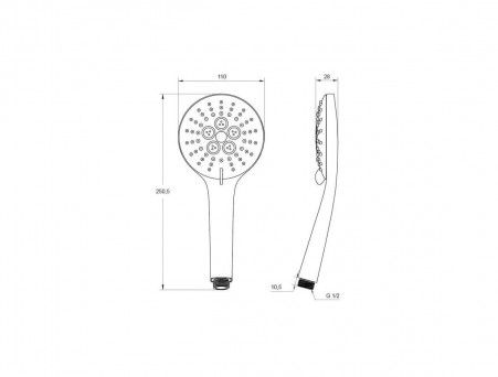 Душевая Лейка «Iddis» Hand Shower, Стиль: Классический (0703F00i18)