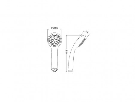 Душевая Лейка «Iddis» Hand Shower, Стиль: Классический (A11011)