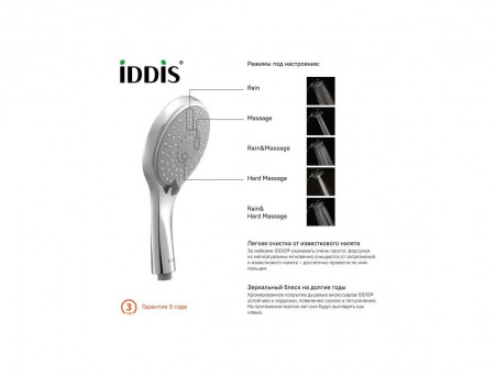 Душевая Лейка «Iddis» Hand Shower, Стиль: Классический (A11251)