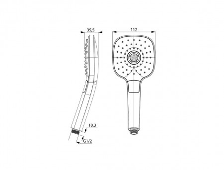 Душевая Лейка «Iddis» Sena, Стиль: Модерн (SEN3F00i18)