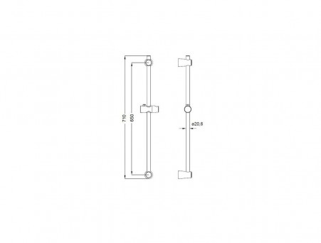 Стойка для Душа «Iddis» Shower Bar, Стиль: Классический (A31552)