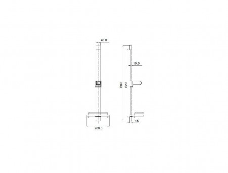 Стойка для Душа «Iddis» Shower Bar, Стиль: Скандинавия (S316101)