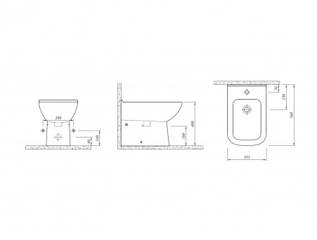 Биде Напольное «Kale» Babel (310200900004)