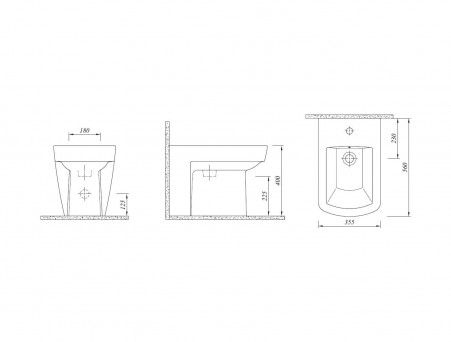 Биде Напольное «Kale» Basics (310200900008)