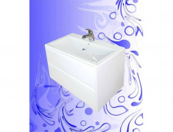 Тумба под Раковину «Андария» Валенсия, Andrea 90, Белая-Белое стекло (Т81/9 Б-Б)