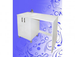 Тумба под Раковину и Стиральную Машину «Андария» №1, Даллас 1300, Левая (Т107 ЛЕВ)