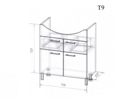 Тумба под Раковину «Андария» № 3, Байкал 75 (Т9 БАЙКАЛ)
