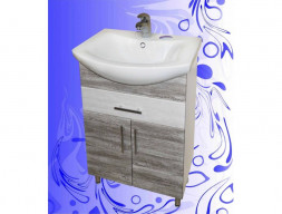 Тумба под Раковину «Андария» №5, Балтика 60, Дуб Винтаж Графит-Белый (Т7 ДУБ ВИНТ.ГРАФ.-БЕЛ)