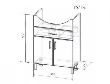 Тумба под Раковину «Андария» №5, Балтика 65 (Т5/13)