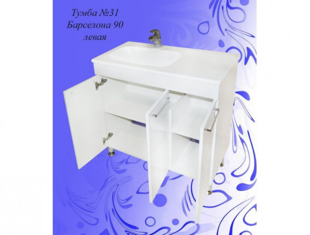 Тумба под Раковину «Андария» №31, Elen 90 (Барселона 90), Люкс (Т67/20 Л)