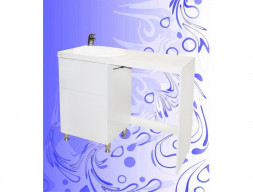 Тумба под Раковину и Стиральную Машину «Андария» №40 Tip-on, Bruks 1200, Люкс, Левая (Т102/4.3 Л ЛЕВ)