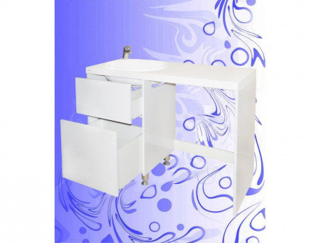 Тумба под Раковину и Стиральную Машину «Андария» №40 Tip-on, Bruks 1200, Люкс, Левая (Т102/4.3 Л ЛЕВ)