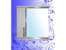 Зеркало-Шкаф для Ванной «Андария» Адель 650, Сандал Белый, Левый(Правый) (Ш72 СНД.БЕЛ. ЛЕВ. (ПР.))