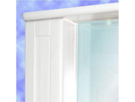 Зеркало-Шкаф для Ванной «Андария» Адель 650, Сандал Белый, Левый(Правый) (Ш72 СНД.БЕЛ. ЛЕВ. (ПР.))