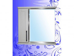 Зеркало-Шкаф для Ванной «Андария» Адель 700, Сандал Белый, Левый(Правый) (Ш73 СНД.БЕЛ. ЛЕВ.(ПР.))