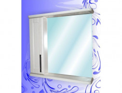 Зеркало-Шкаф для Ванной «Андария» Адель 800, Сандал Белый, Левый(Правый) (Ш75 СНД.БЕЛ. ЛЕВ. (ПР.))