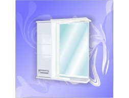 Зеркало-Шкаф для Ванной «Андария» Андреа 650, Левый(Правый), Свет (Ш38 ЛЕВ.СВ. (ПР.))