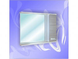 Зеркало-Шкаф для Ванной «Андария» Андреа 800, Сандал Белый-Сандал Серый, Левый(Правый)/ (Ш40 СНД БЕЛ/СЕР. ЛЕВ. (ПР.))