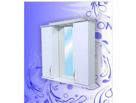 Зеркало-Шкаф для Ванной «Андария» Байкал Фасад 750, Свет (Ш 6 Ф СВ)