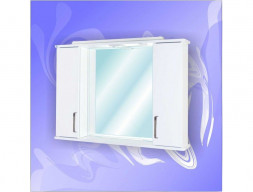 Зеркало-Шкаф для Ванной «Андария» Байкал Фасад 800, Свет (Ш51 Ф СВ)