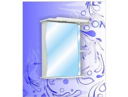 Зеркало-Шкаф для Ванной «Андария» Бриз 2 600, Левый(Правый), Свет (Ш19 ЛЕВ.СВ. (ПР.))
