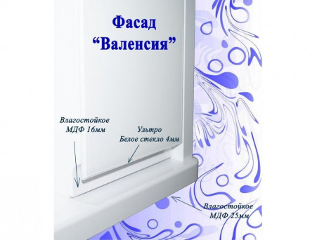 Зеркало-Шкаф для Ванной «Андария» Валенсия 900, Левый(Правый) (Ш874 ЛЕВ. (ПР.))