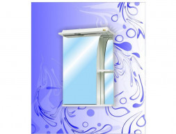 Зеркало-Шкаф для Ванной «Андария» Веер 500, Левый(Правый), Свет (Ш14 ЛЕВ.СВ. (ПР.))