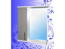 Зеркало-Шкаф для Ванной «Андария» Гамма Фасад 600, Африканское Лапачо Латте-Милк, Левый(Правый) (Ш36 Ф АФР.ЛАП.ЛАТТЕ-МИЛК ЛЕВ. (ПР.))