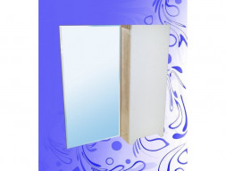 Зеркало-Шкаф для Ванной «Андария» Оливия 600, Дуб Сонома, Левый(Правый) (Ш90/3 ДС ЛЕВ. (ПР.))