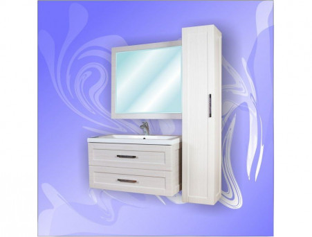 Зеркало в Ванную «Андария» Адель 900 Сандал Белый (З-41 СНД БЕЛ)