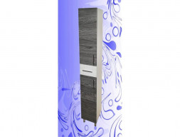 Пенал для Ванной «Андария» №1, 270, Вяз Каньон Вековой Графит-Айс, Левый(Правый) (П 3 ВЯЗ КАН. ВЕК. ГРФ.-АЙС ЛЕВ. (ПР.))