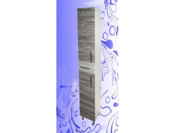 Пенал для Ванной «Андария» №1, 270, Дуб Винтаж Графит-Белый, Левый(Правый) (П 3 ДУБ ВИНТ.ГР.-БЕЛ. ЛЕВ. (ПР.))