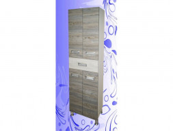 Пенал для Ванной «Андария» №2, 500, Фреза 1, Сосна Скания Темная-Светлая (П 2 Ф1 СОСНА СК.ТЕМН.-СВ)