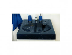 Раковина над Стиральной Машиной «Marko» Marko-25/600 Мэй, Черный мрамор (MARKO-25/600)