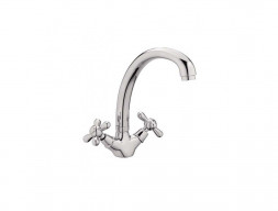 Смеситель для Кухни «BACH» С-образный, Двухрычажный (DI1020-03)