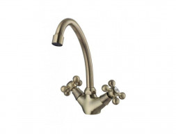 Смеситель для Кухни «BACH» С-образный, Двухрычажный (DIBR1010-03)