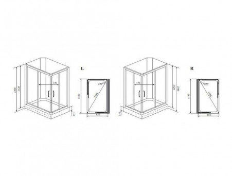 Душевая Кабина «Timo» Lux, Прямоугольная 110x85x230 (TL-1504 L)