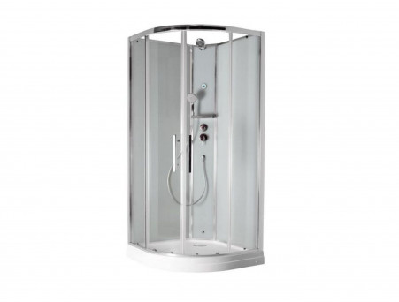 Душевая Кабина «Timo» Premium, Четверть круга 100x100x222 с Крышей (ILMA 901+roof-901)