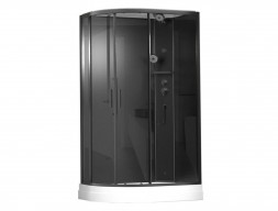 Душевая Кабина «Timo» Premium R, Асимметричная Black 120x80x203 Без Крыши (ILMA 902 R B)