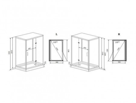 Душевая Кабина «Timo» Premium, Прямоугольная Puro 120x90x220 (H-511 R)