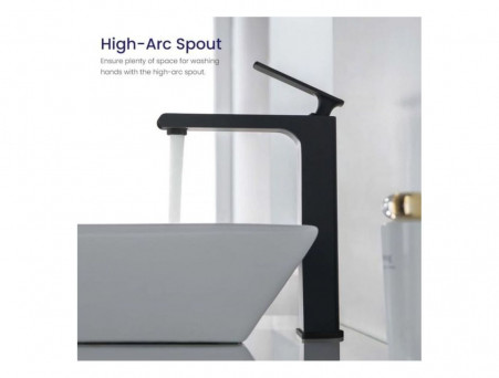 Смеситель «Timo» Anni для Раковины Черный Матовый (2711/03F)